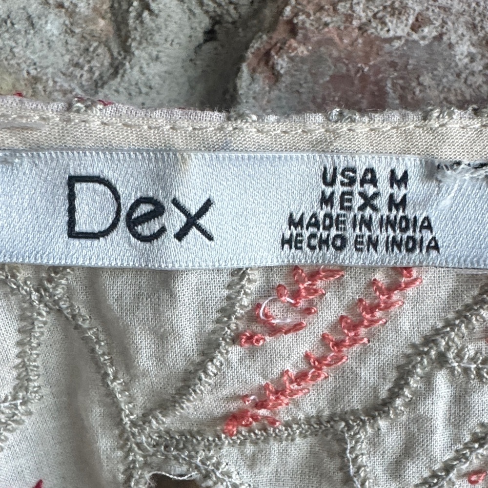 Dex Cream Blouse with Embroidery - Picture 2 of 9
